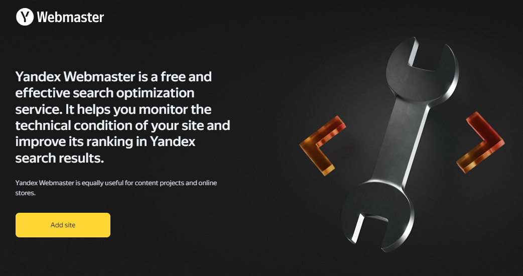 Yandex Webmaster - search engine optimization service