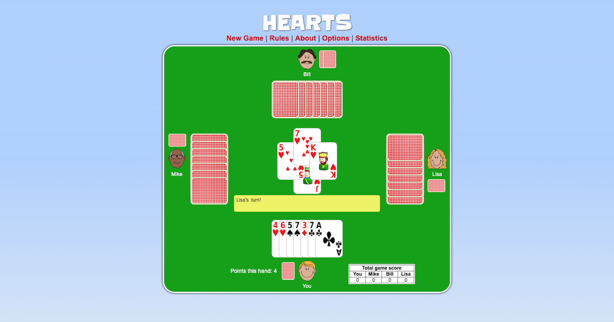 Hearts | Play it online