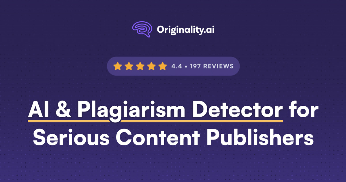 Originality AI Plagiarism and Fact Checker - Publish With Integrity