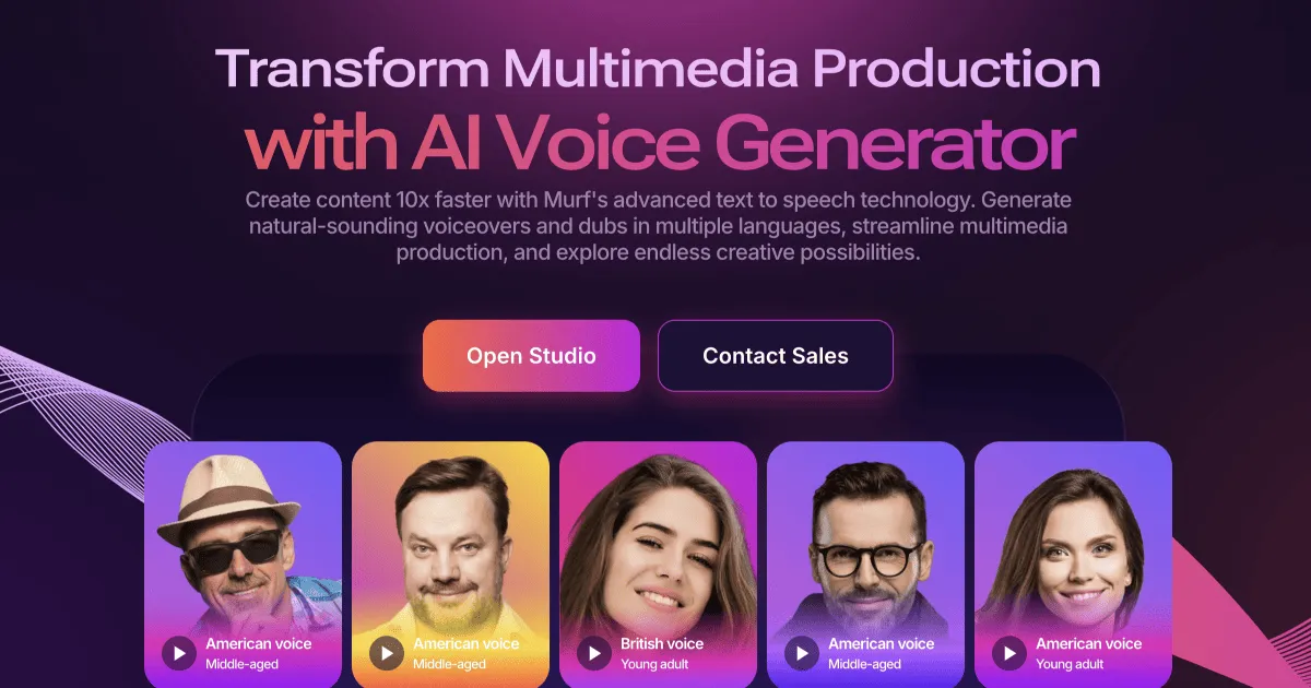 Free AI Voice Generator: Versatile Text to Speech Software | Murf AI