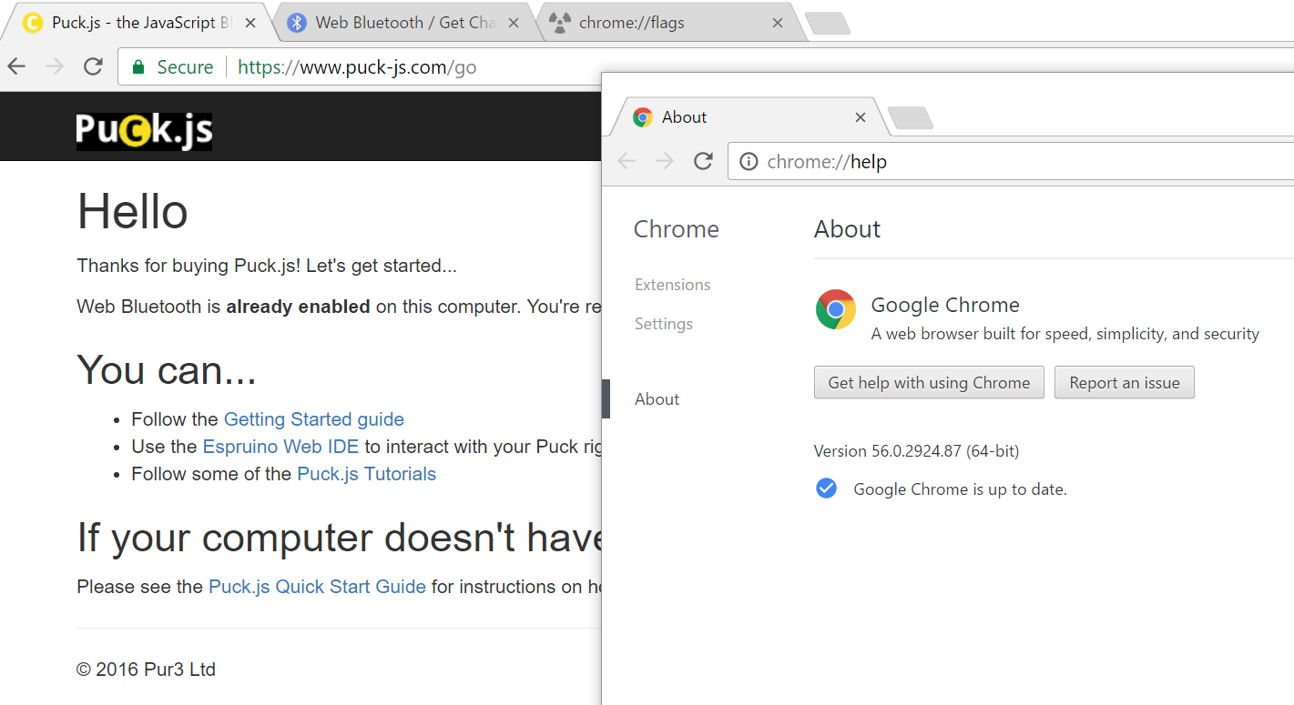 Windows 10 Chrome: chrome://flags/#enable-experimental-web ...