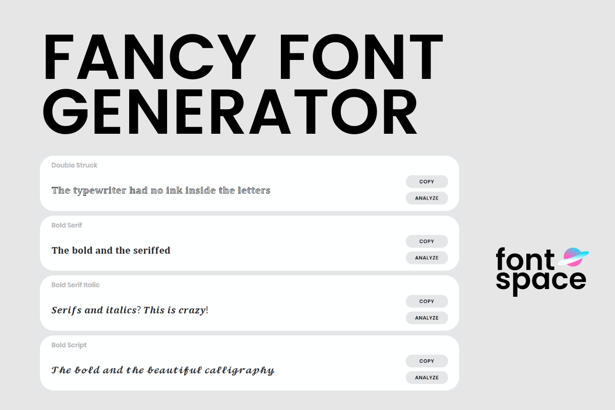 Font Generator & Free Custom Online Text Changer