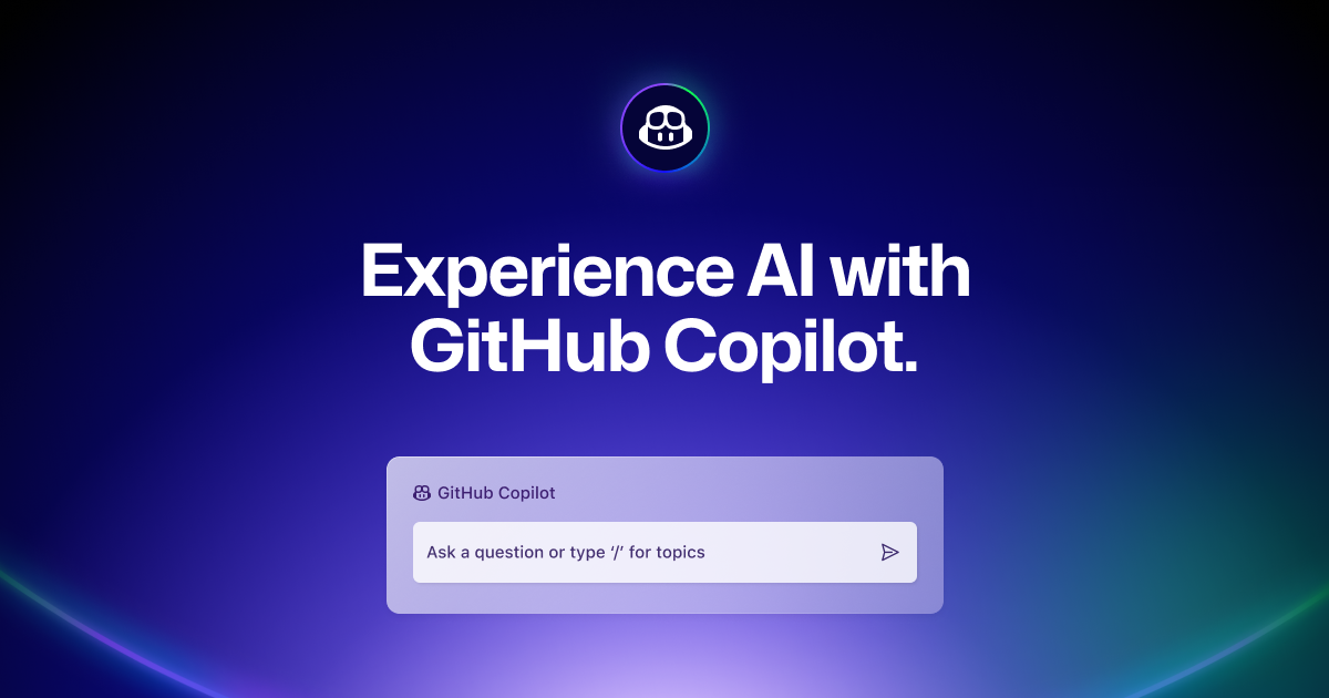 GitHub Copilot · Your AI pair programmer · GitHub