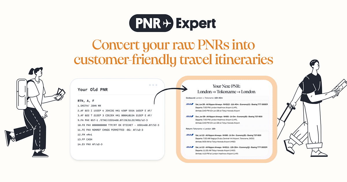 PNR Expert | Convert and decode PNRs from Galileo, Sabre, Amadeus & Smartpoint PNR Expert