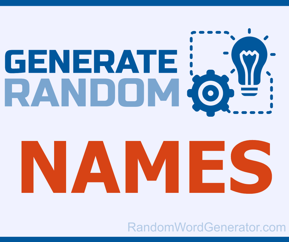 Random Name Generator &mdash; Easy Random Name Picker