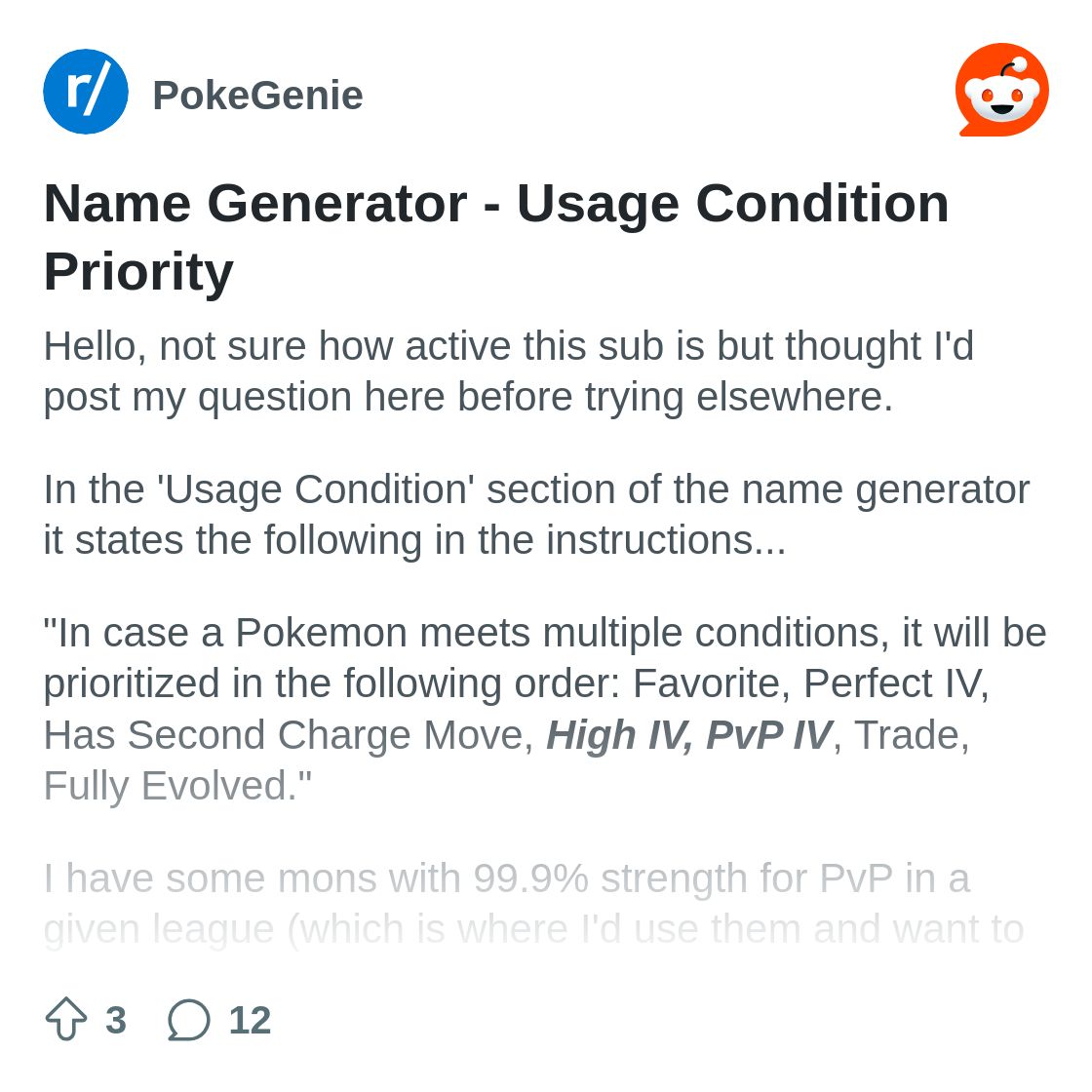 Name Generator - Usage Condition Priority : r/PokeGenie