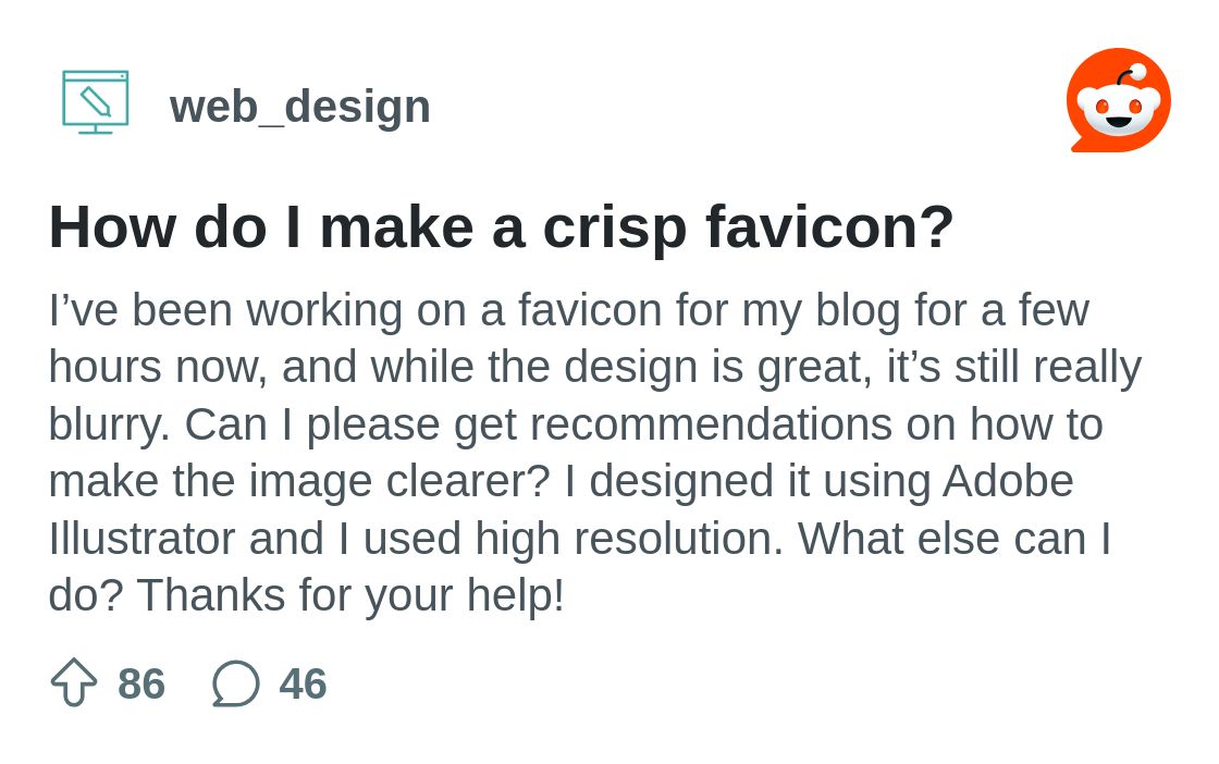 How do I make a crisp favicon? : r/web_design