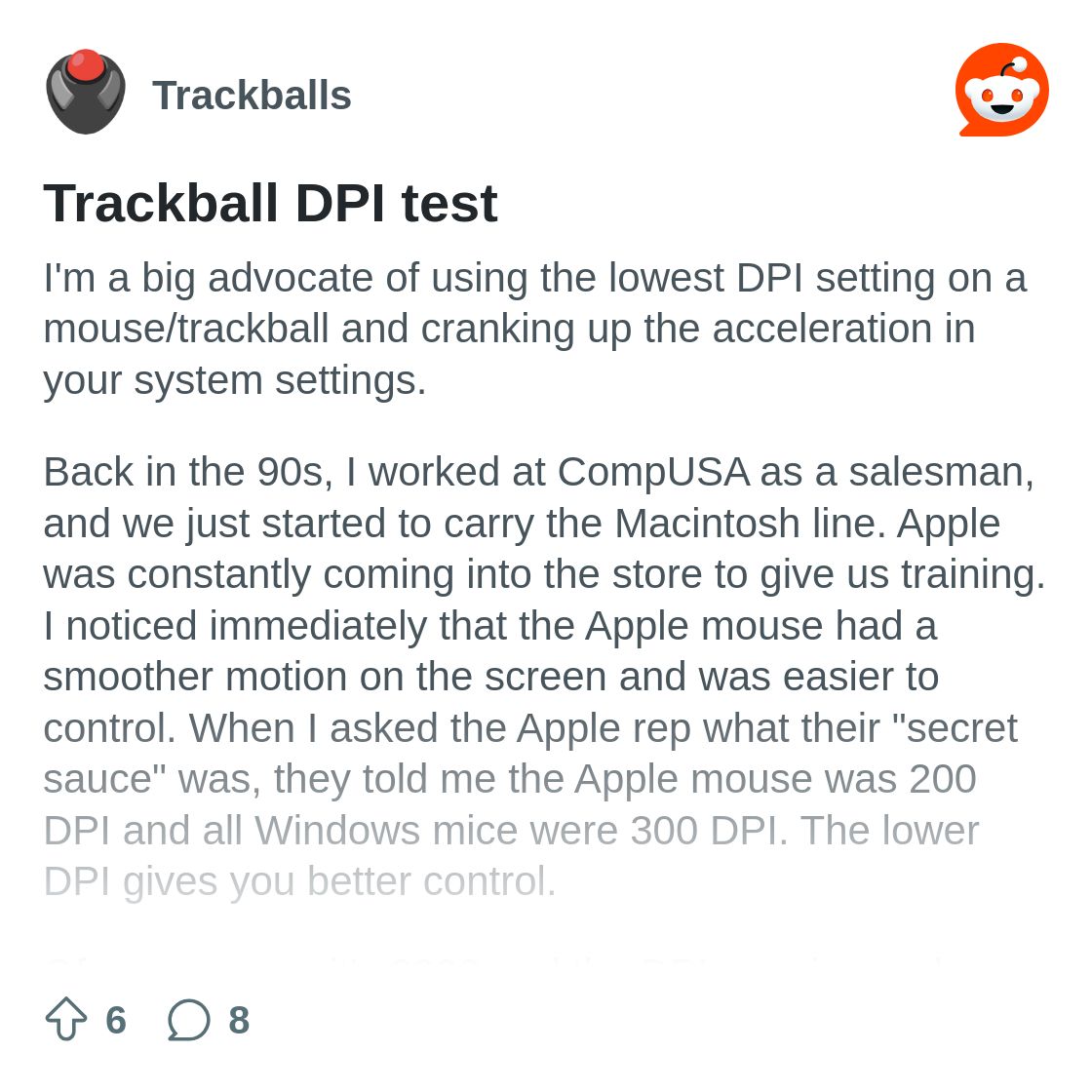 Trackball DPI test : r/Trackballs