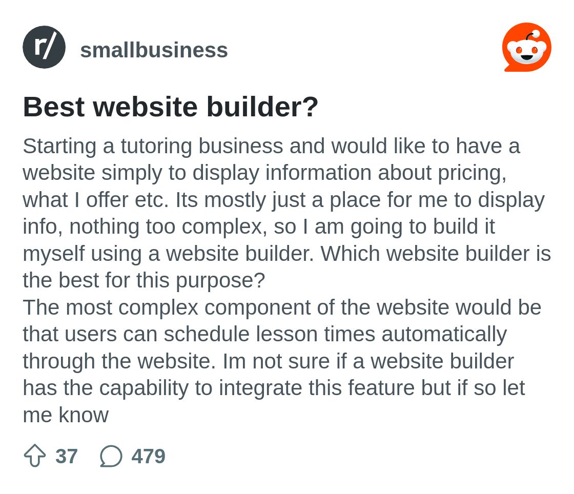 Best website builder? : r/smallbusiness