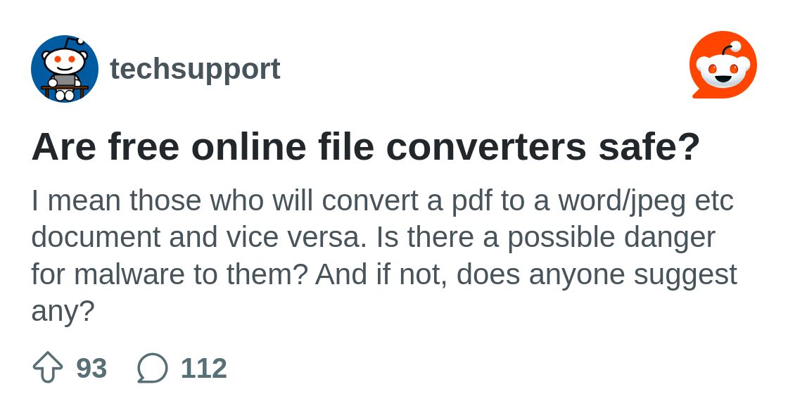 Are free online file converters safe? : r/techsupport