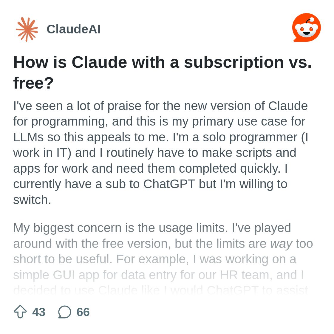 How is Claude with a subscription vs. free? : r/ClaudeAI