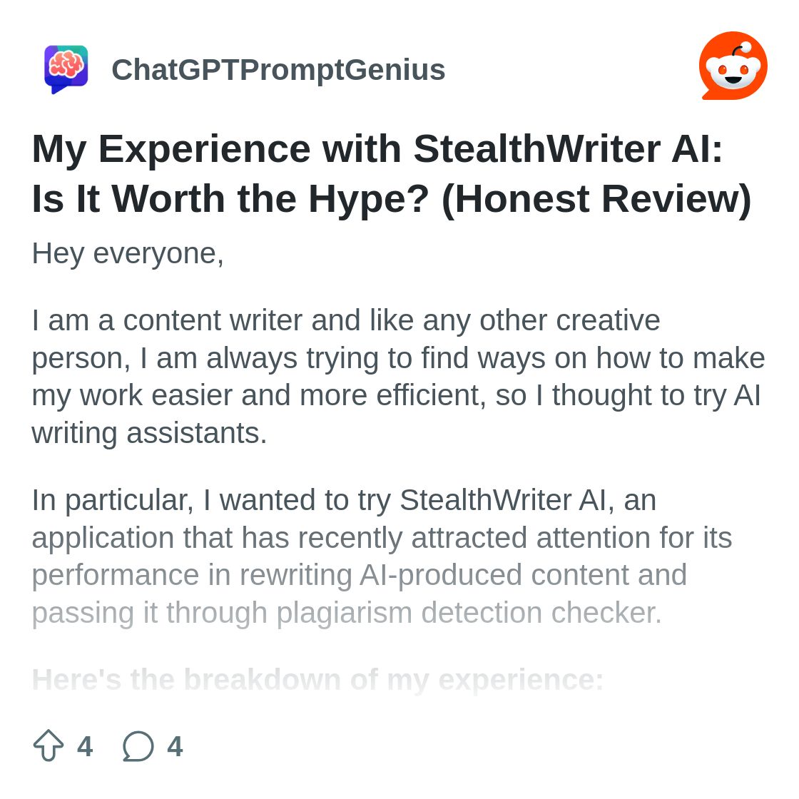 My Experience with StealthWriter AI: Is It Worth the Hype? (Honest ...