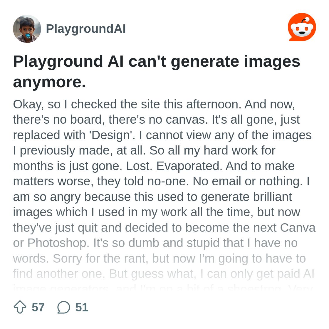 Playground AI can't generate images anymore. : r/PlaygroundAI