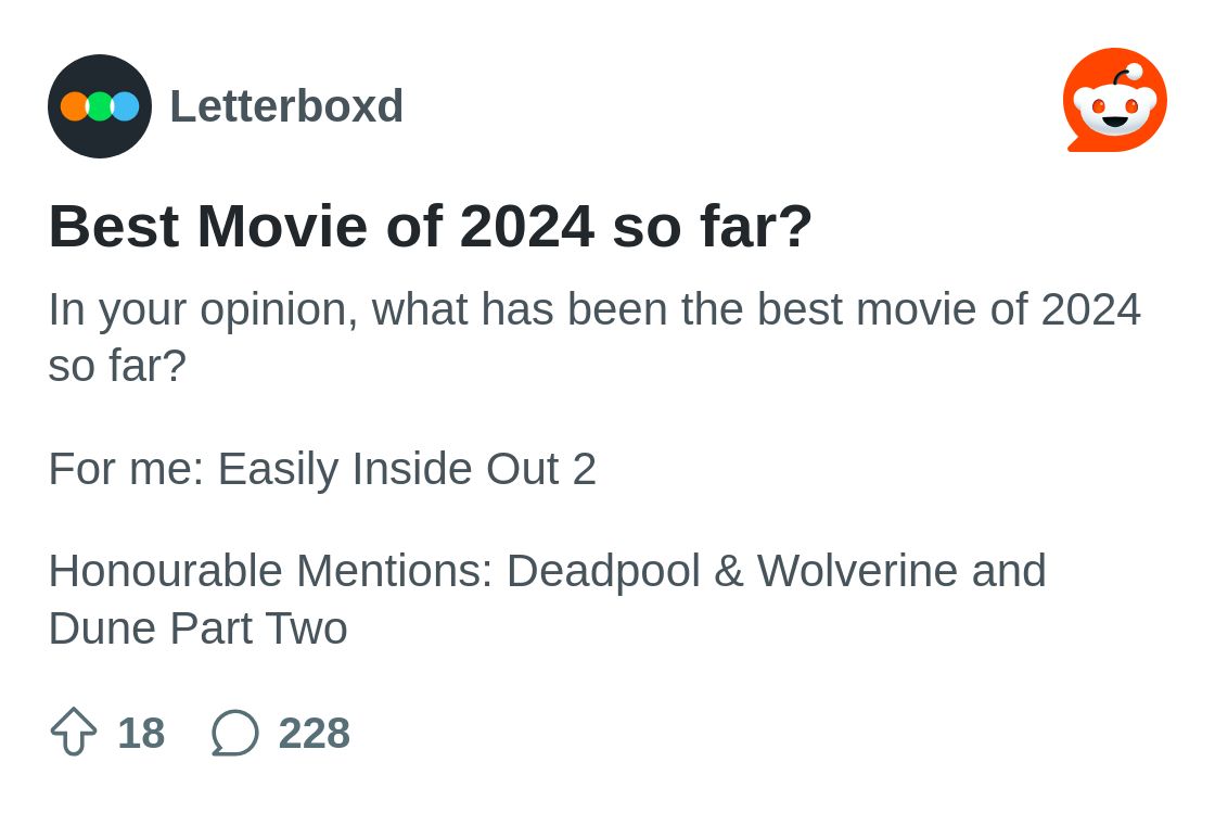 Best Movie of 2024 so far? : r/Letterboxd