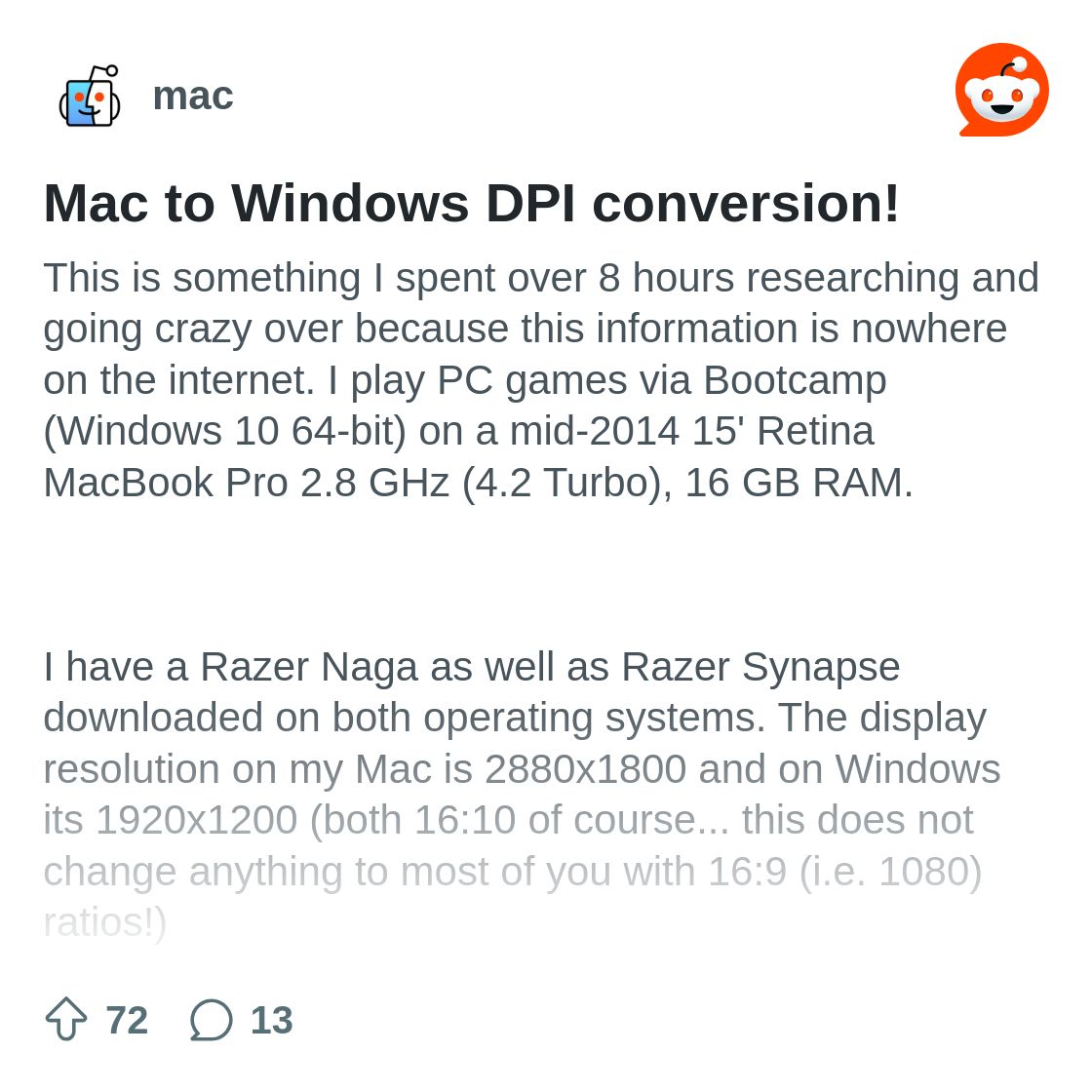 r/mac on Reddit: Mac to Windows DPI conversion!