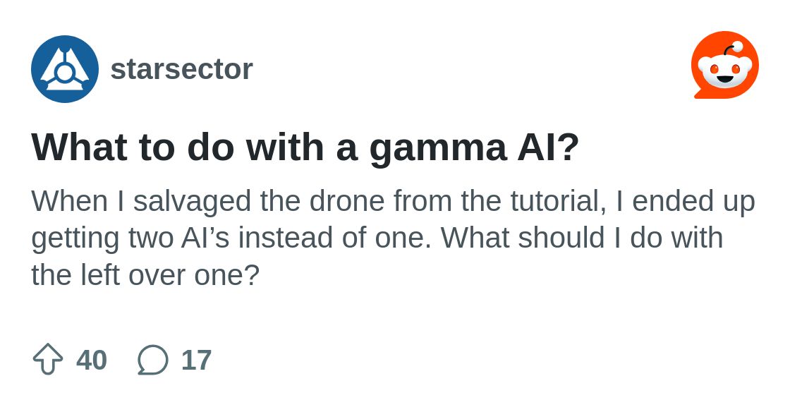 What to do with a gamma AI? : r/starsector