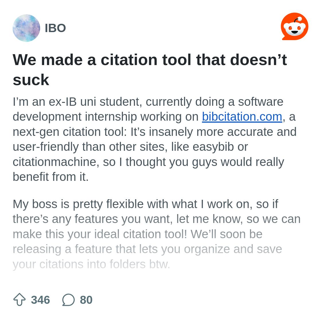 We made a citation tool that doesn't suck : r/IBO