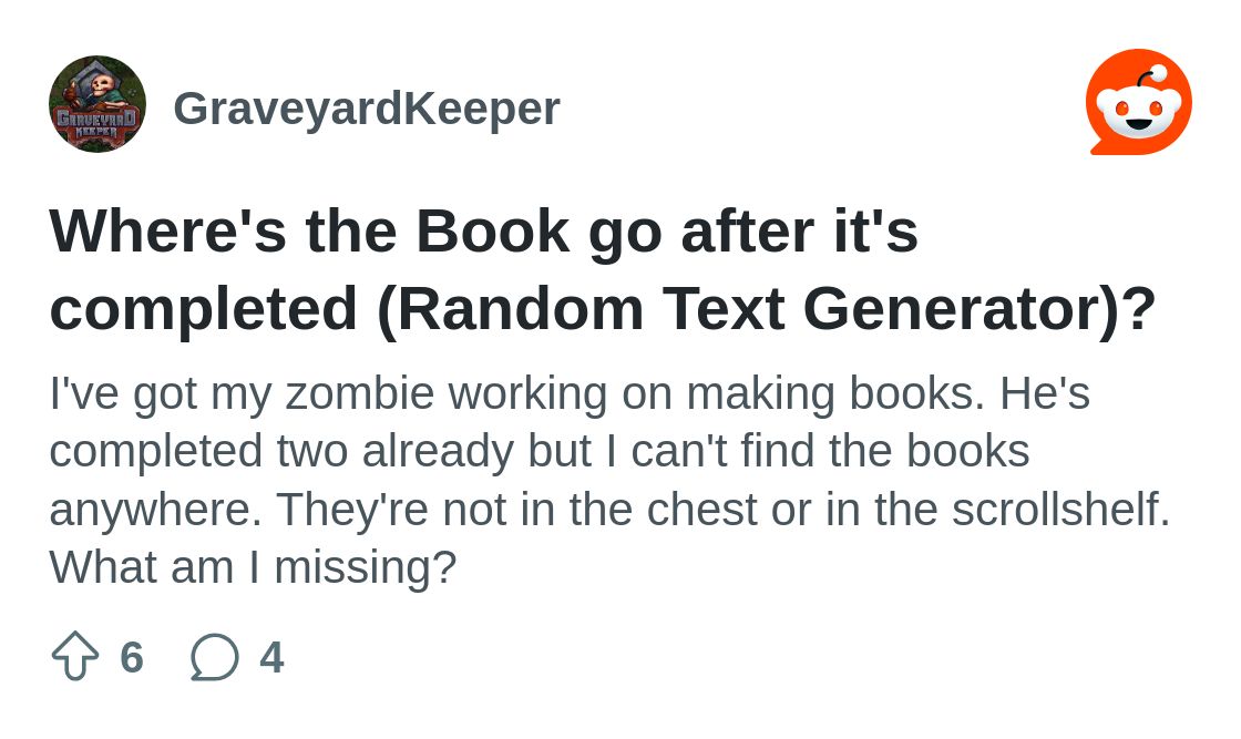 Where's the Book go after it's completed (Random Text Generator ...