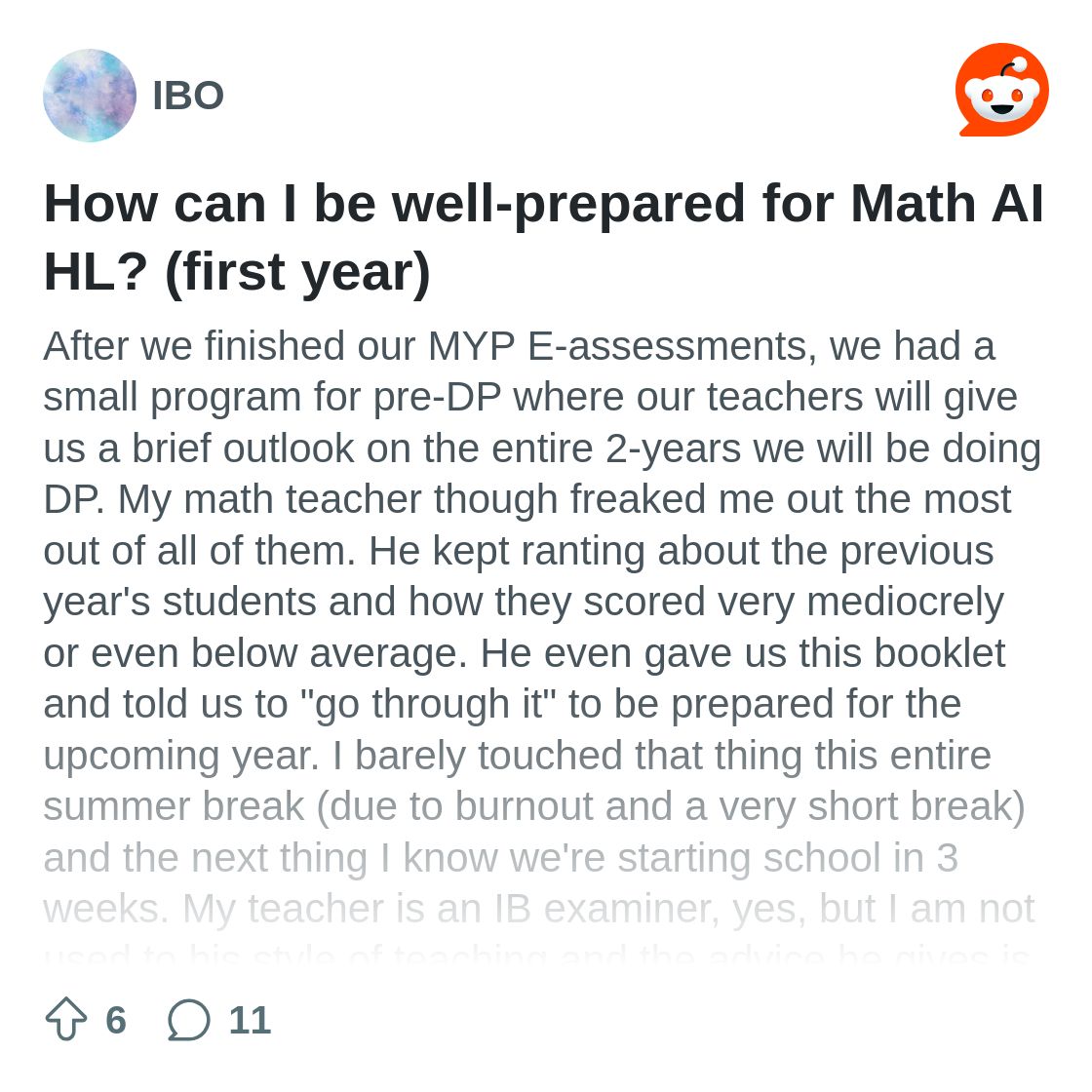 How can I be well-prepared for Math AI HL? (first year) : r/IBO