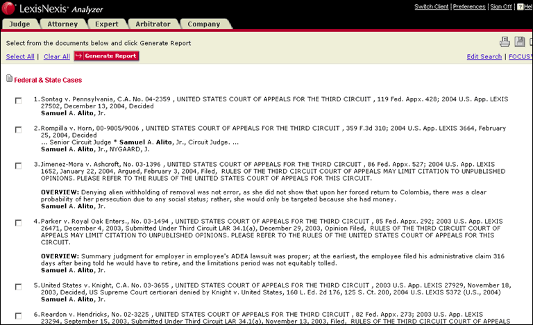 LexisNexis® Analyzer | Legal Research Tool