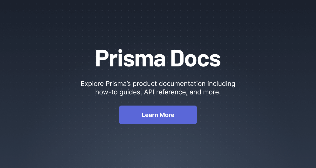 Generators (Reference) | Prisma Documentation