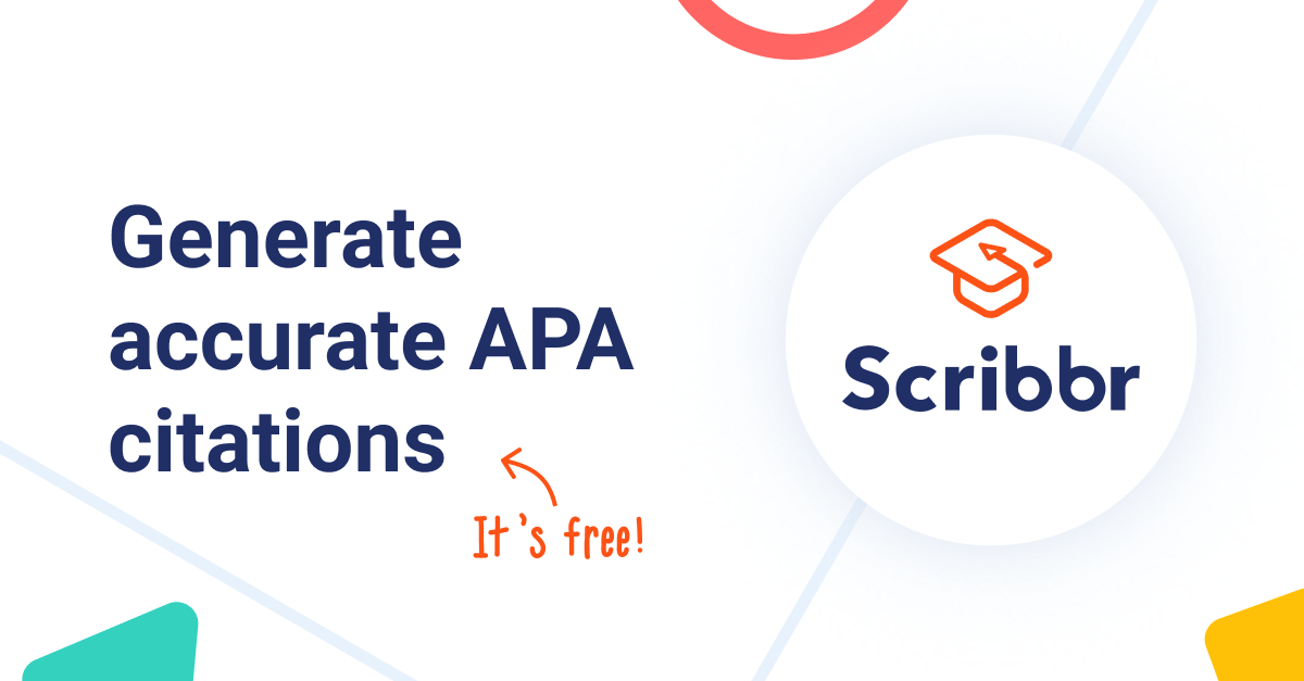 Scribbr APA Reference Generator | Start citing!