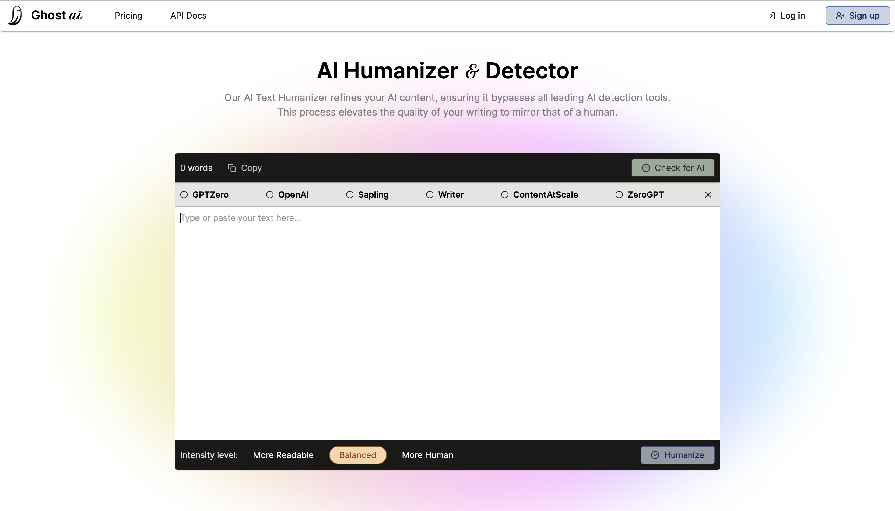 Ghost AI: Free AI Humanizer & AI Detector